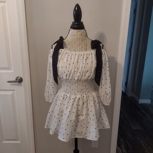 NWT Tie Shoulder Top